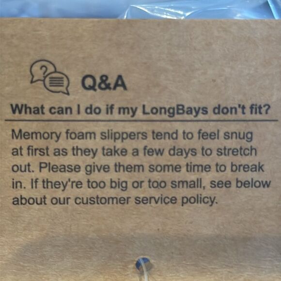 LongBay Women’s Gray Textured Slip On Memory Foam Slippers Size Small 5-6 NEW - Picture 9 of 12